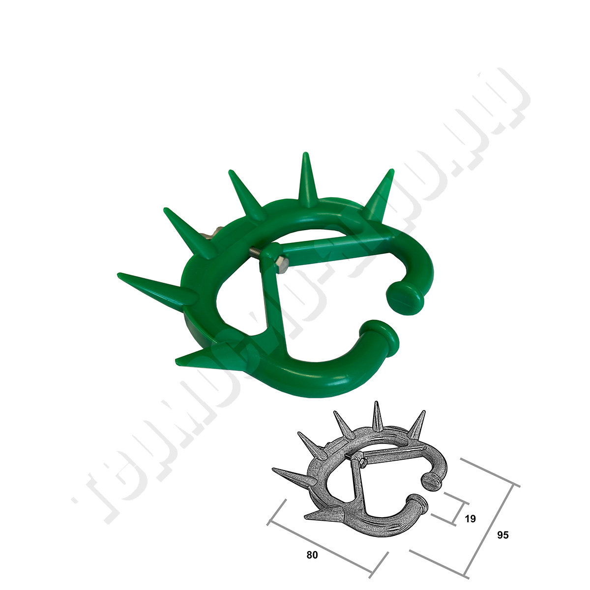 Кольцо для телят с шипами малое